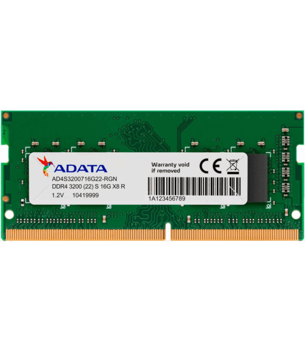 Barrette mémoire ADATA SO-DIMM 16GB DDR4 3200 Mhz (AD4S320016G22-SGN)