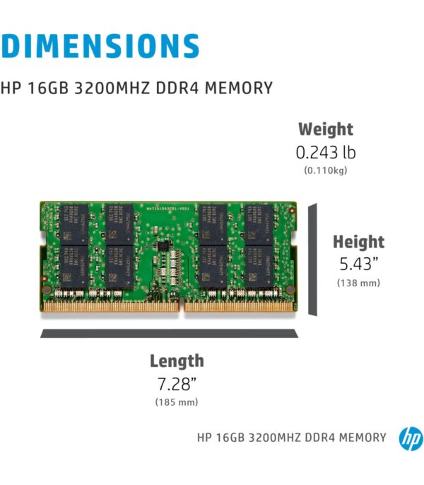 Barrette mémoire HP SO-DIMM 8GB DDR4 3200 MHz (286H8AA)