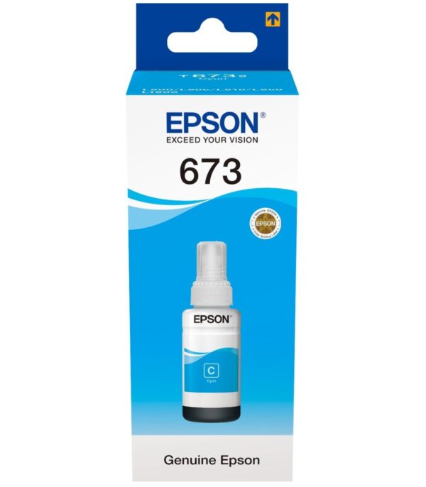 Bouteille d’encre Epson T6732 Cyan - (C13T67324A)