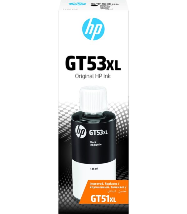 Bouteille d'encre HP GT53 135ml Black 6000 pages - 1VV21AE