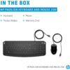 Clavier et souris filaires HP 200 pour HP Pavilion - 9DF28AA