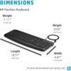 Clavier et souris filaires HP 200 pour HP Pavilion - 9DF28AA