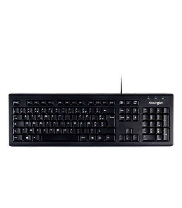 Clavier USB filaire Kensington ValuKeyboard AZERTY, 105 touches (1500109FR)