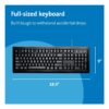 Clavier USB filaire Kensington ValuKeyboard AZERTY, 105 touches (1500109FR)