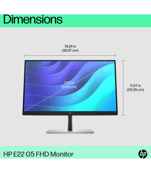 ecran-2145-full-hd-hp-e22-g5-6n4e8as-13 Écran 21,45" Full HD HP E22 G5 (6N4E8AS)