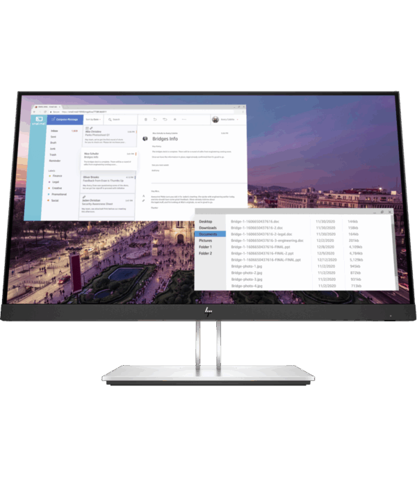ecran-23-full-hd-hp-e23-g4-9vf96as-8 Écran HP E23 G4 23" Full HD IPS – HDMI, DisplayPort, USB Hub (9VF96AS)