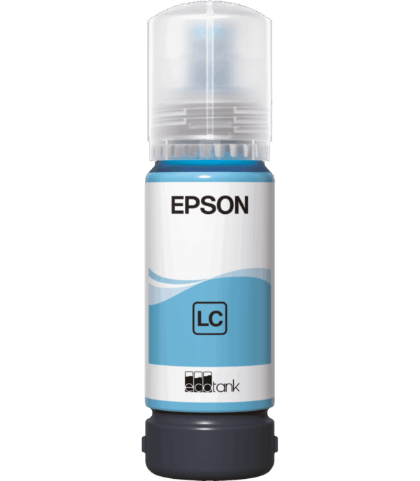 Epson 108 Cyan clair - Bouteille d'encre Epson EcoTank d'origine (C13T09C54A)