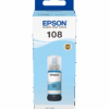 Epson 108 Cyan clair - Bouteille d'encre Epson EcoTank d'origine (C13T09C54A)