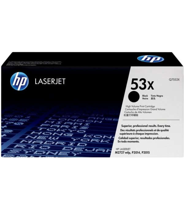 HP 53X Noir Toner Laser original - Q7553X