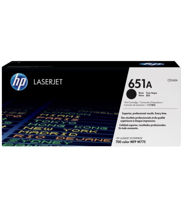 HP 651A Noir Toner Laser original - CE340A