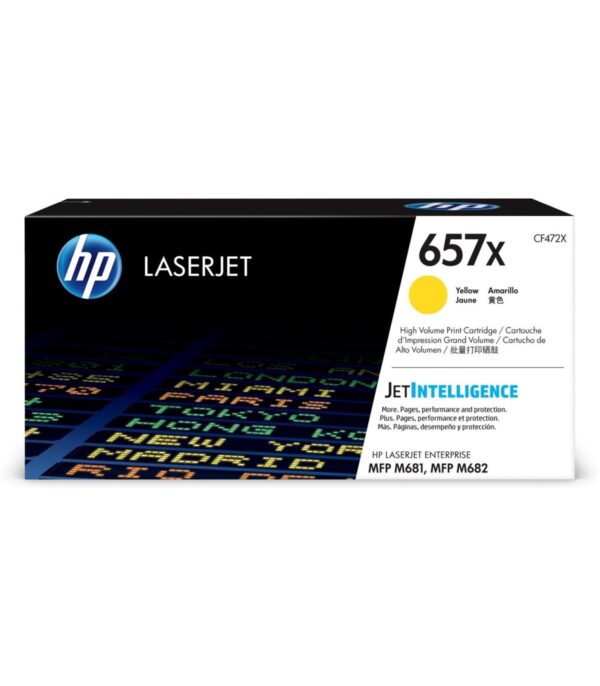 HP 657X Jaune Toner Laser original - CF472X
