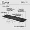 Clavier et souris sans fil 650 (4R013AA)