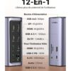 hub-usbc-ugreen-revodok-12-en-1-supporte-pd-power-delivery-100w-recharge-90325-10 station d'accueil multifonctionnelle 12-en-1 Ugreen Revodok  (90325)