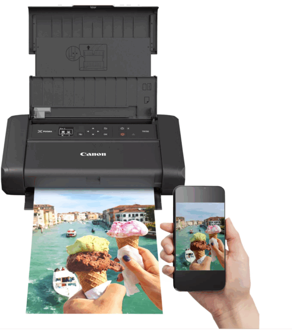 Imprimante Jet d'encre Portable Canon Pixma TR150 avec Batterie (4167C026AC)