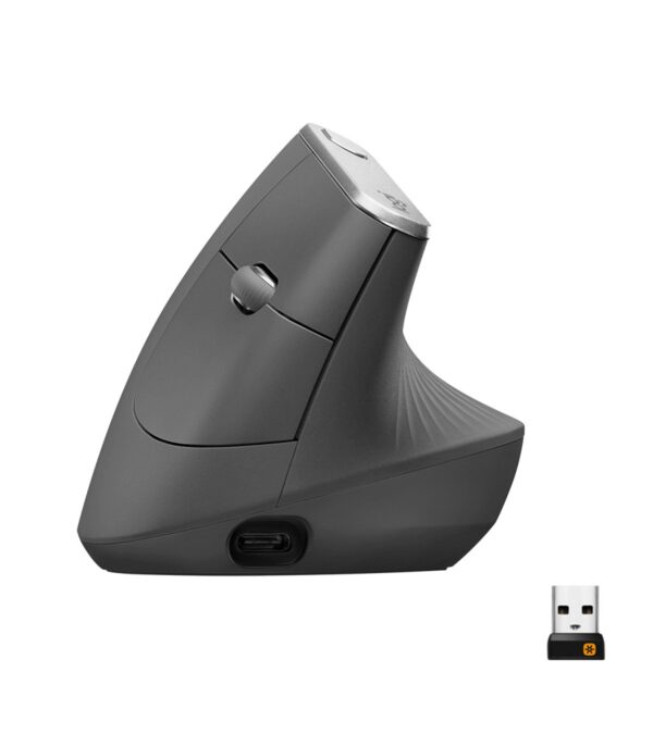 Logitech Souris ergonomique avancée MX Vertical + Bluetooth + USB-C  (910-005448)
