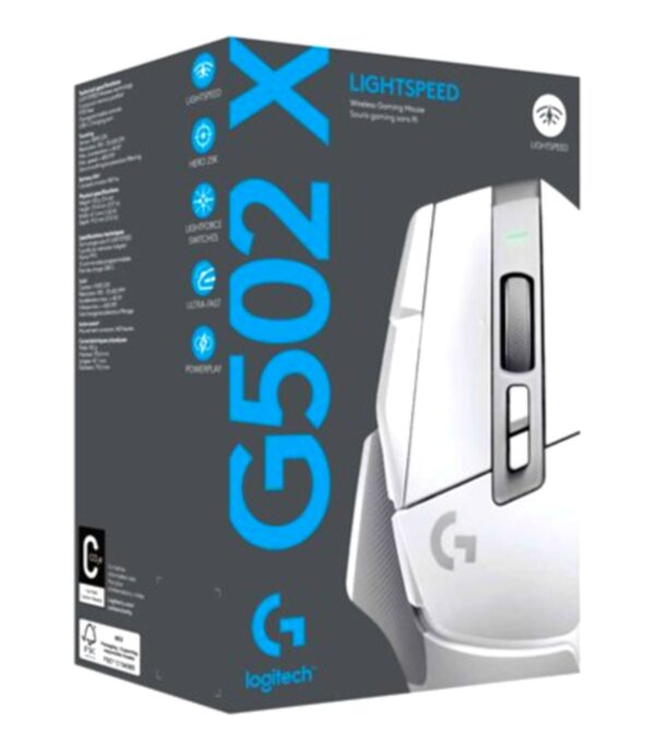 LOGITECH SOURIS GAMING G502 X LIGHTSPEED WHITE (910-006190)