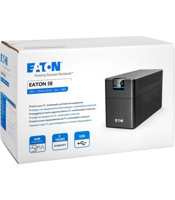 onduleur-lineinteractive-eaton-5e-1600-usb-gen2-900-w-1600-va-4-prises-fr-5e1600uf-9 Onduleur Line-interactive Eaton 5E 1600 USB Gen2 - 900 W / 1600 VA - 4 prises FR (5E1600UF)