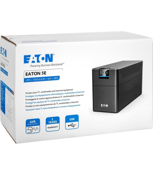 Onduleur Line-interactive Eaton 5E Gen2 USB - 1200 W / 2200 VA - 6 prises C13 (5E2200UI)