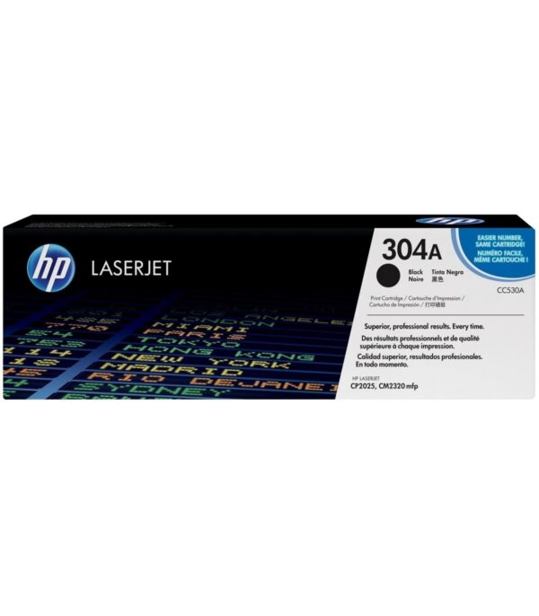 HP 304A Noir Toner Laser original - CC530A