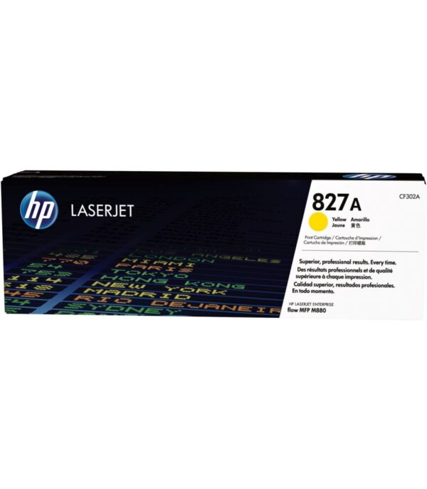 pack-hp-827a-toners-originaux-cf302a-cf300a-cf301a-cf303a-2 HP 827A Jaune Toner Laser original - CF302A