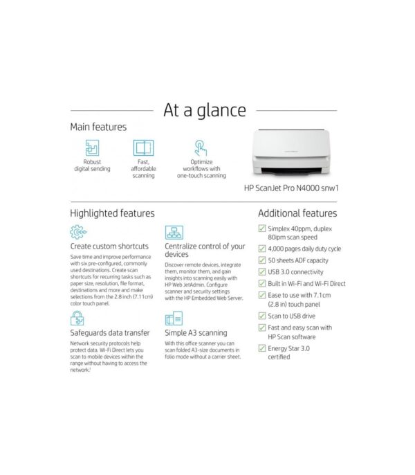 scanner-hp-scanjet-pro-n4000-snw1-6fw08a-15 Scanner HP ScanJet Pro N4000 snw1 – Scanner A4 Recto-Verso (6FW08A)