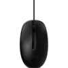 Souris HP 128 Filaire Laser USB, 1200 DPI, Noire – (265D9AA)