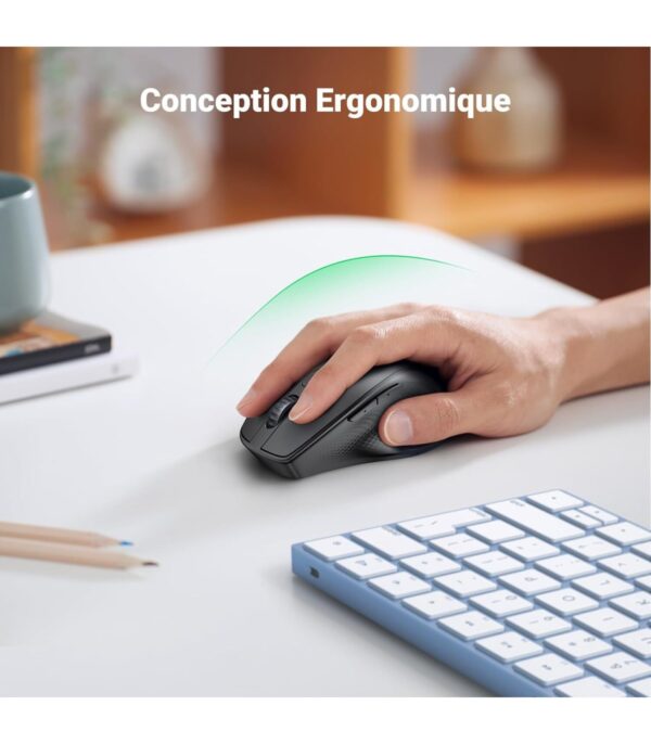 souris-sans-fil-bluetooth-ugreen-silencieuse-ergonomique-24ghz-90395-11 Souris sans fil Bluetooth Ugreen Silencieuse Ergonomique 2,4GHz (90395)