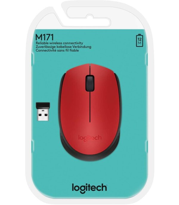 souris-sans-fil-logitech-m171-910-004641-15 Logitech M171 Souris sans fil Rouge - 910-004641