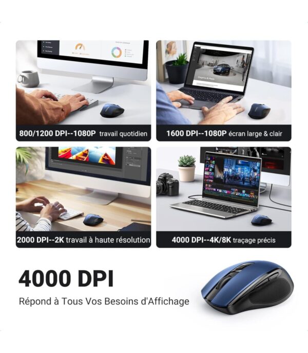 souris-sans-fil-ugreen-design-ergonomique-24-blue-15064-11 Souris sans fil Ugreen Design Ergonomique 2.4 - Blue (15064)