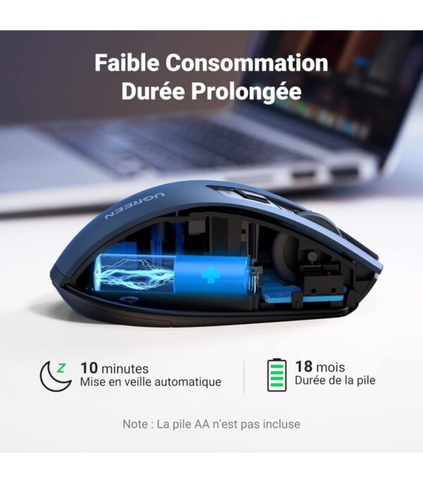 souris-sans-fil-ugreen-design-ergonomique-24-blue-15064-13 Souris sans fil Ugreen Design Ergonomique 2.4 - Blue (15064)