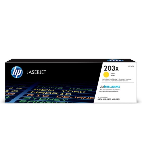 toner-laserjet-original-hp-203x-yellow-cf542x-1 HP 203X Jaune Toner Laser Original - CF542X