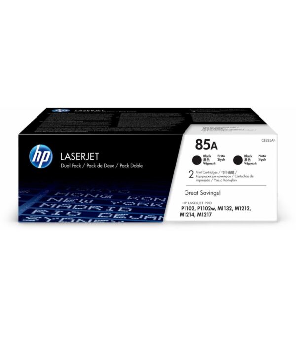 toner-laserjet-original-hp-85a-2-pack-black-ce285af HP 85A Noir Pack 2 Toners Laser Originaux - CE285AF
