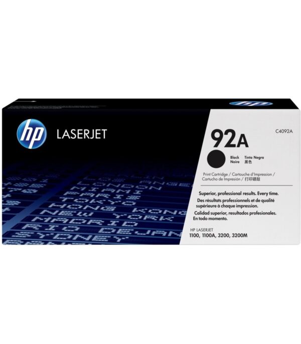 toner-laserjet-original-hp-92a-black-c4092a-1 HP 92A Noir Toner Laser Original - C4092A